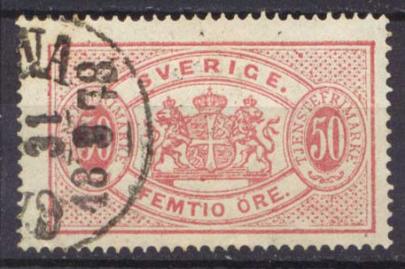 ШВЕЦИЯ 1874г. SC# O10 / 50 o. / USED F-VF