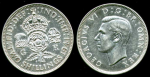 Великобритания 1941 г. • KM# 855 • флорин(2 шиллинга) • Георг VI • регулярный выпуск • XF-AU ( кат. - $10+)