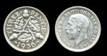 Великобритания 1936 г. • KM# 831 • 3 пенса • Георг V • регулярный выпуск • AU ( кат. - $10 )