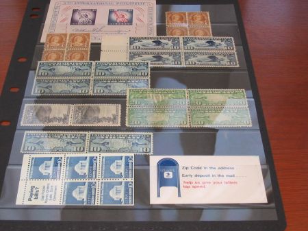 США • XX век • набор чистых ** марок • MNH/MH OG VF • кв. блоки + блоки 6 м. ( кат. - $250+ )