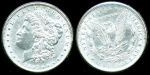 США 1897г. KM # 110 / 1$ МОРГАН СЕРЕБРО / MS BU GEM!!! / ГЕРБЫ