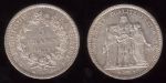 Франция 1873 г. A(Париж) • KM# 820.1 • 5 франков • Геркулес и девы • серебро • регулярный выпуск • MS BU
