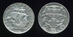 Португалия 1932 г. • KM# 580 • 2 ½ эскудо • каравелла Колумба • серебро • регулярный выпуск(первый год) • XF ( кат. - $50 )