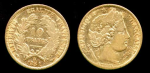 Франция 1851 г. A(Париж) • KM# 770 • 10 франков • Церера • золото 900 - 3.23 гр. • регулярный выпуск • XF