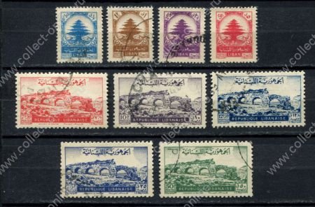 Ливан 1948 г. • Sc# 210-219 • стандартный выпуск, архитектура • полн.* серия • Used VF