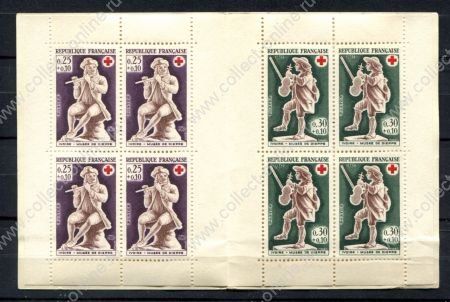 Франция 1967 г. • Iv# 1540-1541 • Для Красного Креста • буклет • MNH* OG F-VF