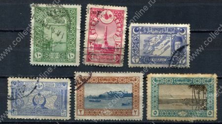 Турция 1916-1919 гг. • Sc# 424-430 • 10 pa. - 2 pi. • осн. выпуск • 6 марок • Used F-VF