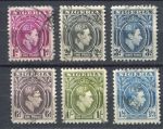 Нигерия 1938-1951 гг. • Gb# 50b .. 57 • 1 d. .. 1s.3d. • Георг VI • стандарт ( 6 марок ) • Used VF