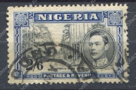 Нигерия 1938-1951 гг. • Gb# 58 • 2s.6d. • Георг VI • стандарт ( перф: 13х11½ ) • Used VF  ( кат. - £25 )