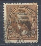 США 1890-1893 гг. • SC# 223 • 5 c. • Улисс Симпсон Грант • стандарт • Used F-VF ( кат. - $5 )