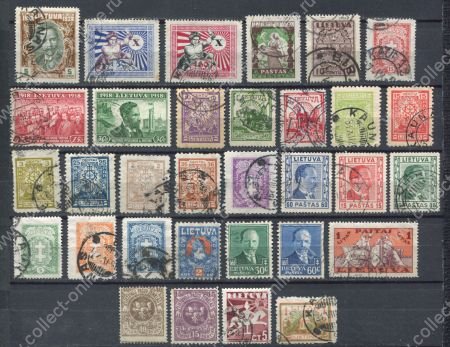 Литва 1919-1940 гг. • 32 разные, старые марки • Used F-VF