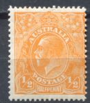 Австралия 1926-1930(1927) • Gb# 85 • 1/2 d. Георг V • стандарт • MLH OG VF ( кат. - £7.50 )