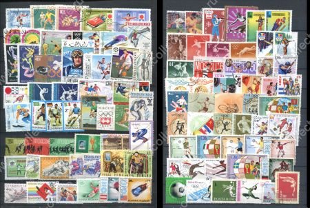 Спорт • Набор 99 разных марок всего мира • Used(фг) VF