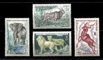 Французская Экваториальная Африка 1957 г. • Iv# 238-241 • фауна • полн. серия • MNH OG VF