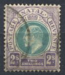 Наталь 1902-1903 гг. • Gb# 137 • 2 sh. • Эдуард VII • стандарт • Used VF ( кат.- £ 12 )