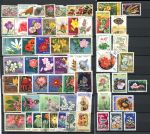 Флора(цветы,грибы .) • набор 60+ разных иностранных марок • Used(ФГ) VF