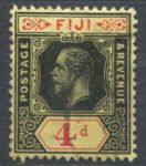 Фиджи 1912-1923 гг. • Gb# 131 • 4 d. • Георг V • стандарт • Used VF ( кат.- £ 25 )