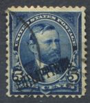 Филиппины 1899-1900 гг. • SC# 216 • 5 c. • надпечатка на стандарте США • стандарт • Used VF