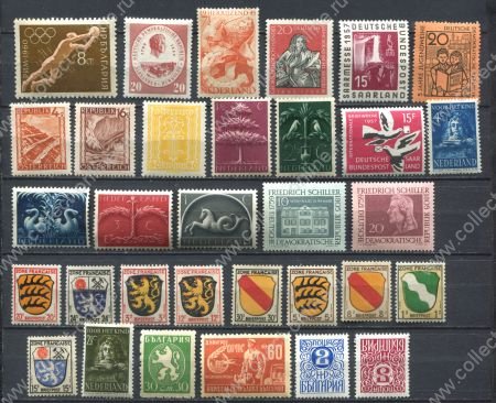 Иностранные марки • набор 32 разные чистые ** • MNH OG VF • 15 руб. за шт.