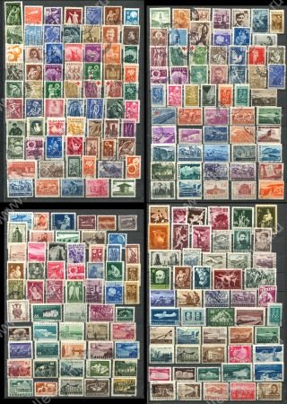 Болгария • XX век(1930-1960 гг.) • набор 235 разных старых марок • Used F-VF