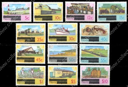 Невис 1980 г. • Sc# 100-112 • 5 c. - 10$ • Отдельный выпуск(от других островов) • полн. серия • MNH OG XF