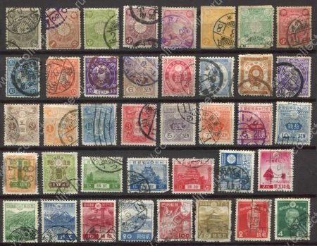 Япония • XIX-XX век • лот 39 старых марок • Used F-VF