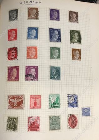 850+ старых, разных марок в альбоме • Used/Mint