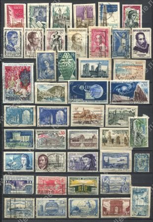 Франция 1924-195x гг. • лот 44 старинные марки (коммеморатив) • Used F-VF