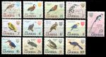 Гамбия 1966 г. • Gb# 233-45 • ½ - £1 • Птицы • полн. серия(13 марок) • MLH OG VF ( кат. - £10 )