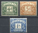 Великобритания 1936-1937 гг. • Gb# D23,24a,25 • 4,5 d. и 1 sh. • служебный выпуск • MH OG VF ( кат.- £ 100 )