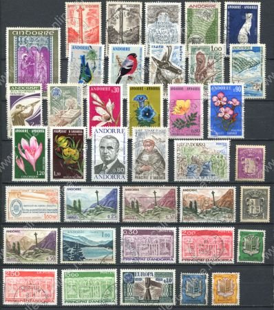 Андорра XX век • подборка 38 старых марок • Used VF