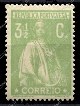 Португалия 1912-1931 гг. • SC# 220 • 3½ . • Церера • стандарт • MNH OG VF