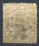 Филиппины 1881-1888 гг. • SC# 112 • 2 c. на 10 c. • надп. нов. номинала • стандарт • Used F-