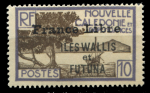 Уоллис и Футуна 1941 г. • Iv# 97 • 10 c. • надп. на марках Новой Каледонии ("Свободная Франция") • MH OG VF