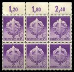 Германия 3-й рейх 1942 г. • Mi# 818 • День штурмовиков • блок 6м. • MNH OG XF+