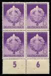 Германия 3-й рейх 1942 г. • Mi# 818 • 6 pf. • День штурмовиков • кв. блок • MNH OG XF+