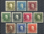 Австрия 1915-1917 гг. • Sc# M22..34 • 1..30 h. • Император Франц Иосиф (10 марок) • армейская почта • Used XF