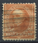 США 1897-1903 гг. • SC# 283 • 10 c. • Дэниэл Уэбстер • стандарт • Used VF ( кат. - $6 )