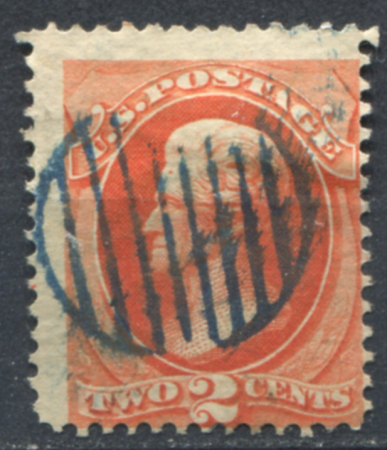 США 1879 г. • SC# 183 • 2 c. • Президент Эндрю Джексон • Used F-VF