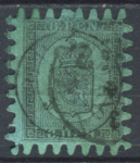 Финляндия 1866-1874 гг. • SC# 7 • 8 пенни • герб княжества • USED XF!! • зубц. - тип III ( кат. - $200+ ) ®