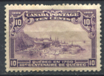 Канада 1908 г. • SC# 101 • 10 c. • 300-летие Квебека • MH OG F ( кат.- $300 )