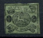 Брауншвейг 1861 • Mi# 10 • ½ gr. • олень • в.з. почтовый рожок • MPOG F-VF ( кат. - €50 )