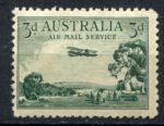 Австралия 1929 гг. • GB# 115 • 3 d. • Аэроплан над пастбищем • авиапочта • MNH OG VF ( кат. - £9.00+ )