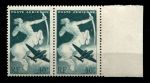 Франция 1946 г. • Mi# 748(Iv# PA 16) • 40 fr. • самолёт на фоне кентавра • авиапочта • пара • MNH OG XF
