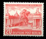 Западный Берлин 1954 г. • Mi# 116 • 20 pf. • Конференция оккупационных администраций • MNH OG VF ( кат.- €10 )