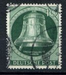 Западный Берлин 1951 г. • Mi# 76 • 10 pf. • колокол Свободы • Used VF ( кат. - €25 )