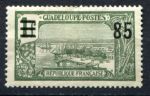 Гваделупа 1924-1927 гг. • Iv# 91 • 25 c. на 1 fr. • надпечатка нов. номинала • корабли в порту • MH OG F-VF