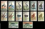 Нигер 1959-1962 гг. • Mi# 1-12,21-22 • 0.5 - 100 fr.• фауна Африки • полн. серия • MNH OG VF