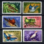 Нигер 1968 г. • Mi# 193-198 • 5 - 50 fr.• птицы Африки • полн. серия • MNH OG VF