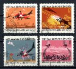 Вьетнам 1973 г. • Mi# 747-750 • 4181 сбитый американский самолет • полн. серия • Used(ФГ) VF